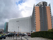 The Berlaymont in Brussels houses the European Commission.
