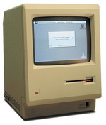 The Macintosh 128K, the first Macintosh, was the first commercially successful personal computer to use images, rather than text, to communicate